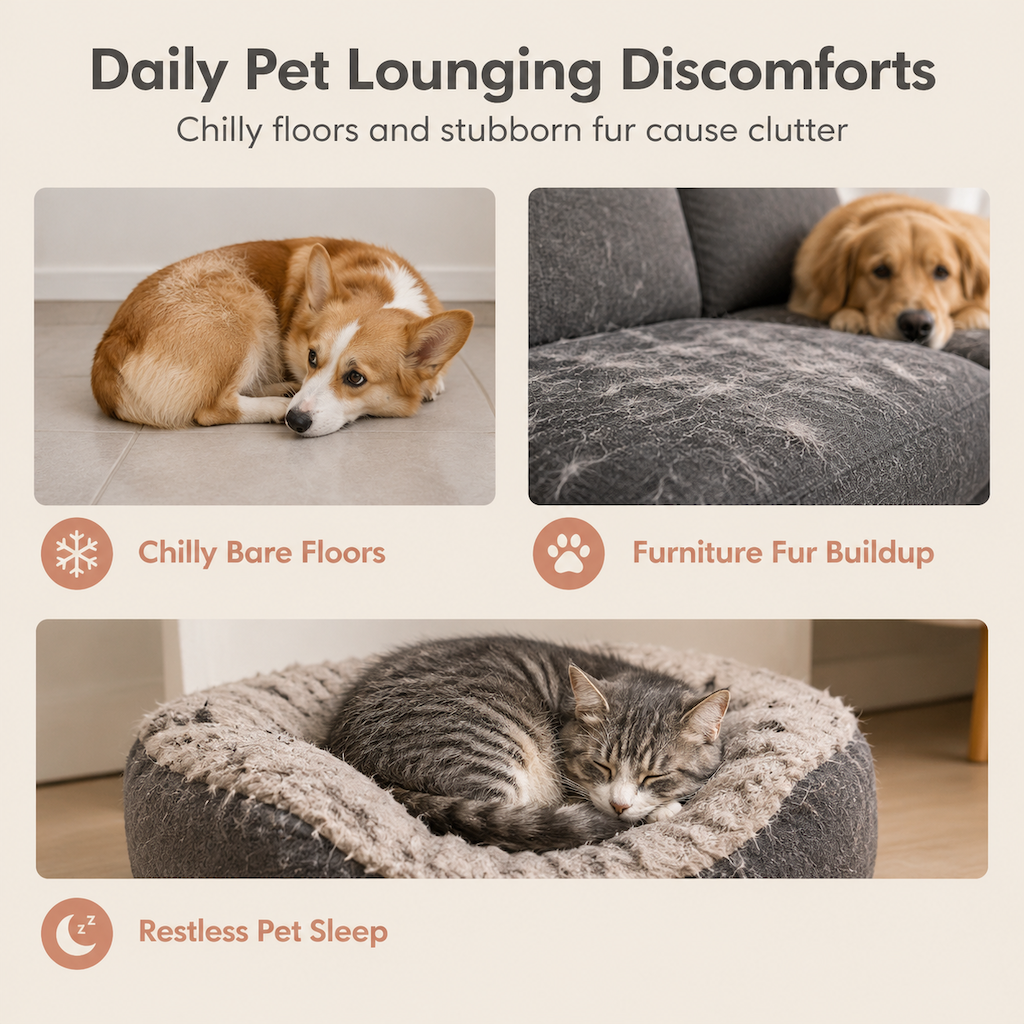 🐾 50% OFF! 🛏️ Soft Plush Pet Blanket – Double layer & cozy for dogs & cats ✨