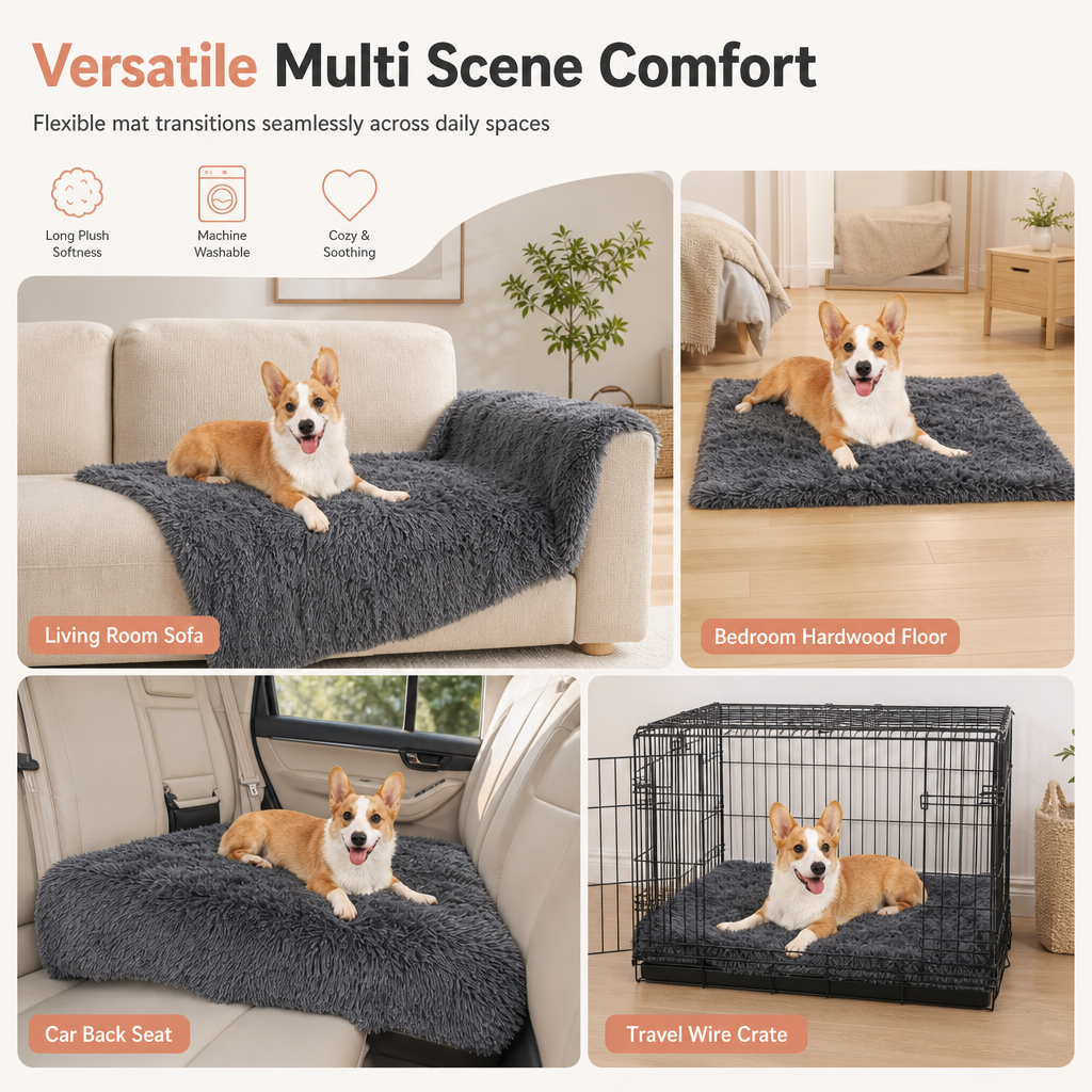 🐾 50% OFF! 🛏️ Soft Plush Pet Blanket – Double layer & cozy for dogs & cats ✨