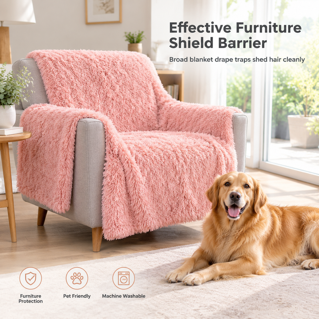 🐾 50% OFF! 🛏️ Soft Plush Pet Blanket – Double layer & cozy for dogs & cats ✨