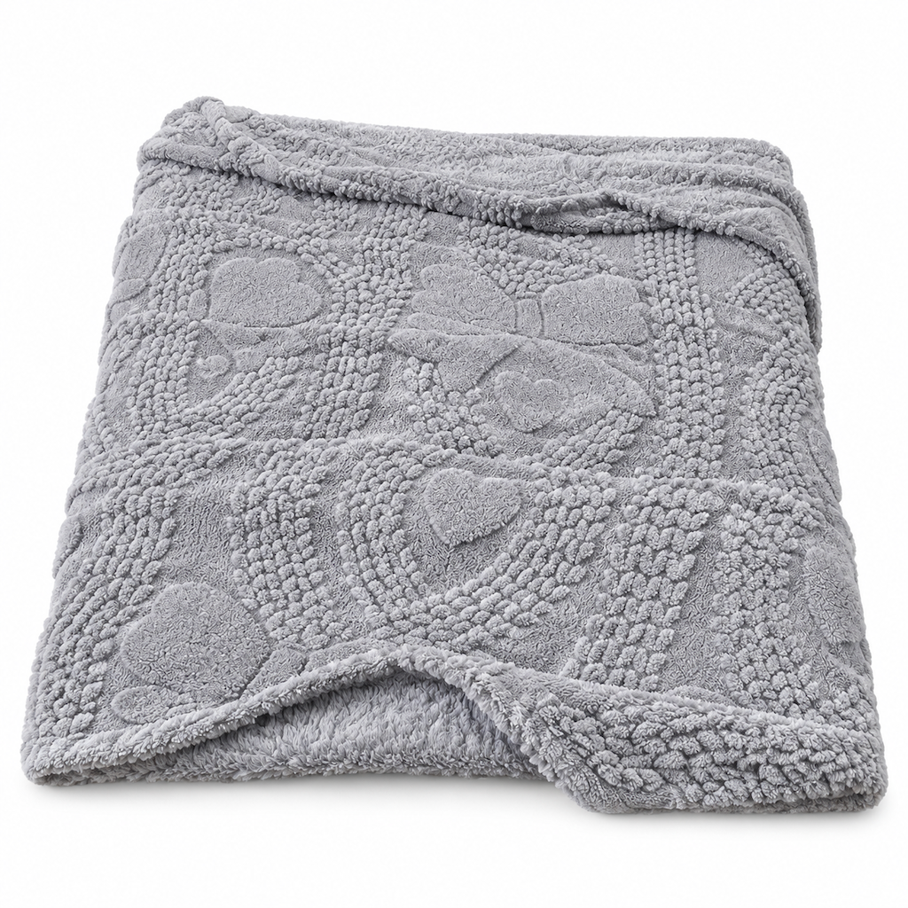 📢📢 50% OFF❄️Soft Plush Jacquard Blanket – Double-Sided Cozy Warmth for Sofa, Bed & Couch