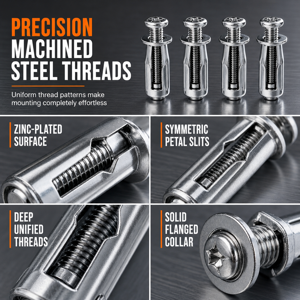 Lantern-Shaped Hollow Wall Anchors and Expansion Screws
