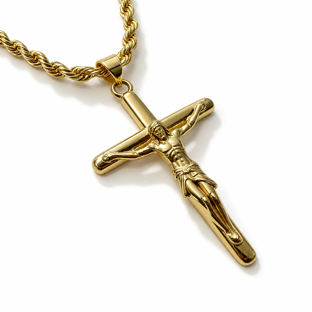 ✨💎Portrait Cross Pendant Necklace for Men and Women✝️