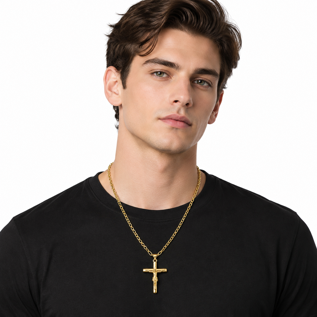 ✨💎Portrait Cross Pendant Necklace for Men and Women✝️