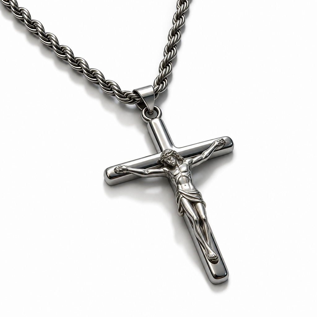 ✨💎Portrait Cross Pendant Necklace for Men and Women✝️