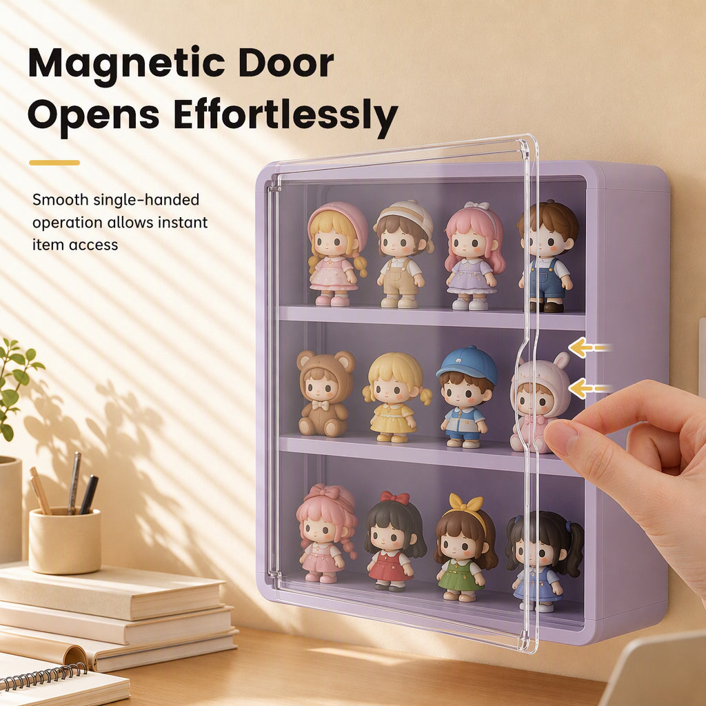 🖼️⚡ Dust-Proof Collectible Display Rack – 50% OFF! High-transparency panels, thickened casing, removable shelves – keeps figures safe & visible. 💯