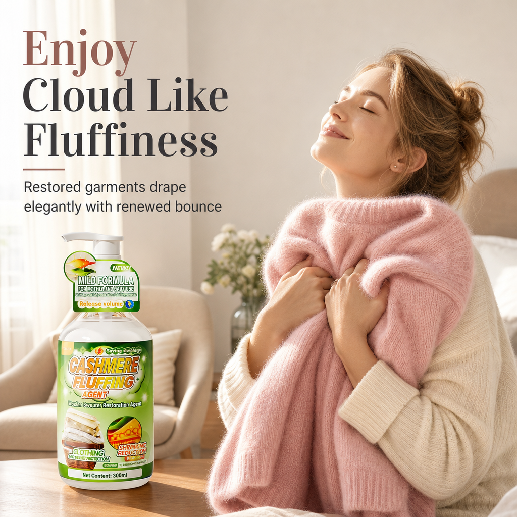 🔥50% OFF!!📢🧶 Wool & Cashmere Softening Liquid – Help Bring Cloud-Soft Feel Back to Favourite Knits ✨