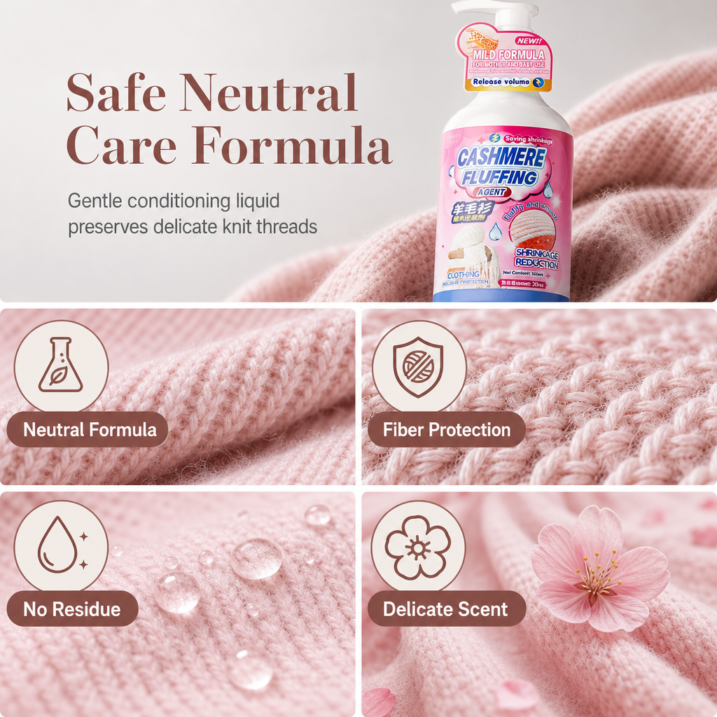 🔥50% OFF!!📢🧶 Wool & Cashmere Softening Liquid – Help Bring Cloud-Soft Feel Back to Favourite Knits ✨