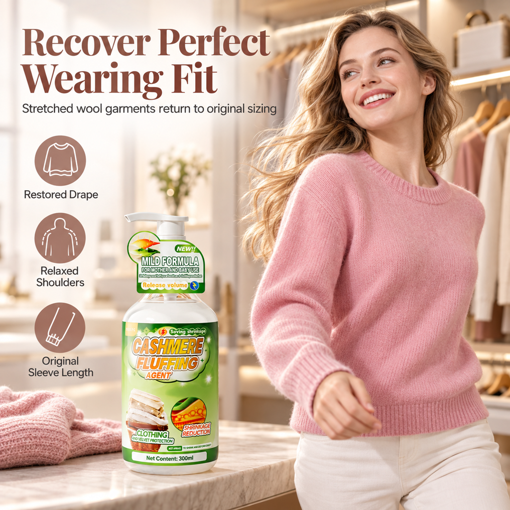 🔥50% OFF!!📢🧶 Wool & Cashmere Softening Liquid – Help Bring Cloud-Soft Feel Back to Favourite Knits ✨