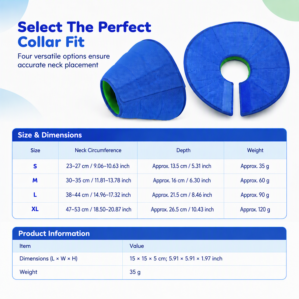 📢📢50% OFF !! ⏰Two-Tone Blue and Green Pet Recovery Collar for Dogs and Cats Anti-Bite and Anti-Scratch Protective Elizabethan Cone