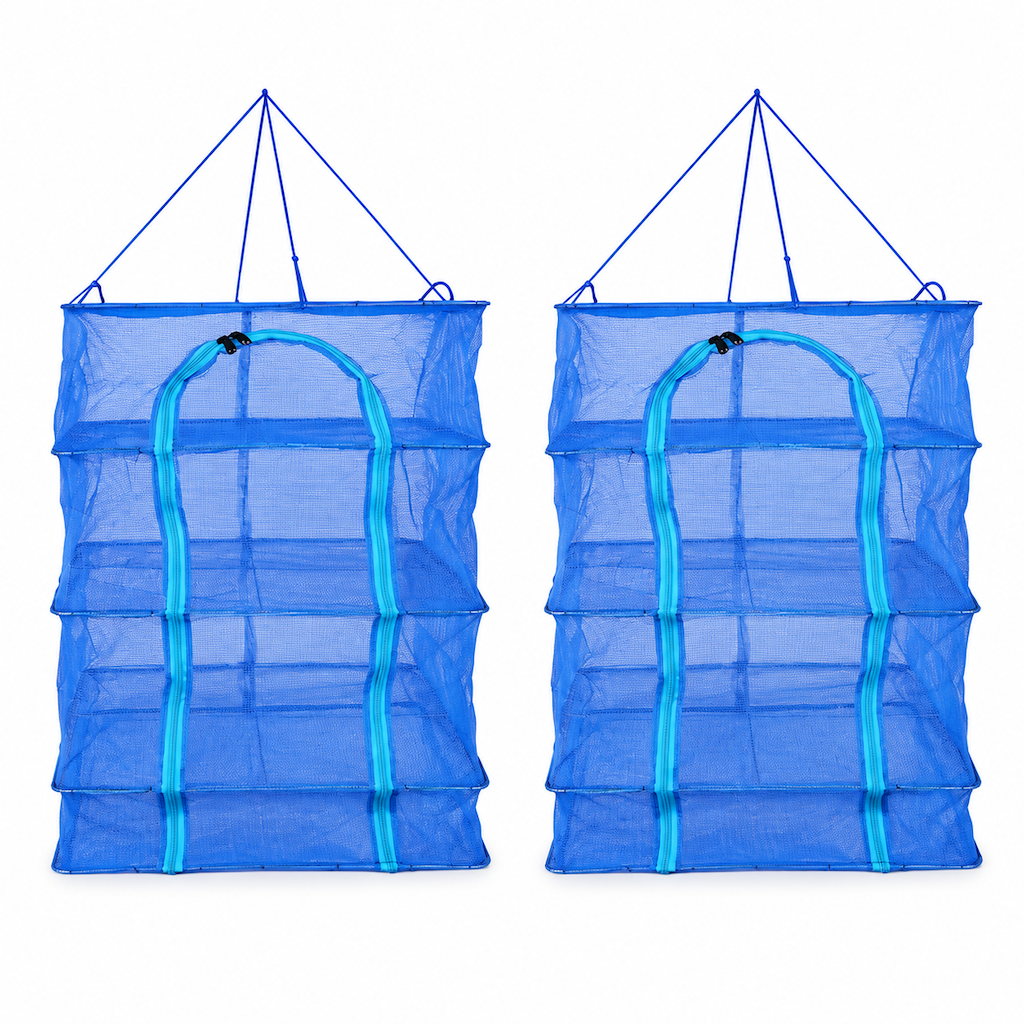Multi Layer Foldable Hanging Mesh Drying Net Cage with Hook Thickened Nylon Mosquito and Fly Proof