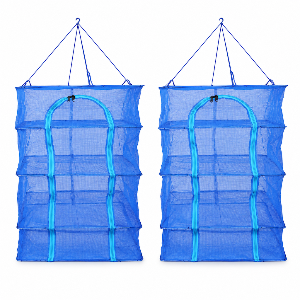 Multi Layer Foldable Hanging Mesh Drying Net Cage with Hook Thickened Nylon Mosquito and Fly Proof