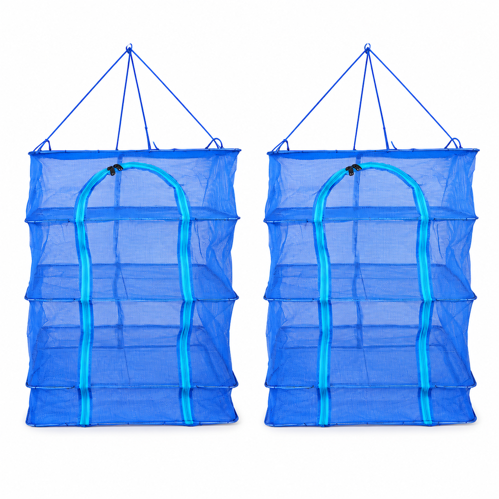 Multi Layer Foldable Hanging Mesh Drying Net Cage with Hook Thickened Nylon Mosquito and Fly Proof