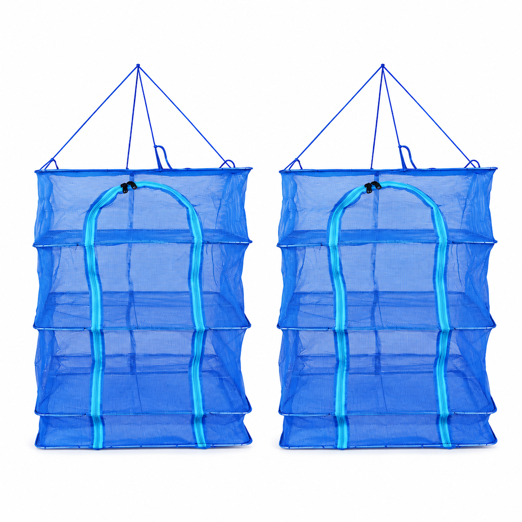 Multi Layer Foldable Hanging Mesh Drying Net Cage with Hook Thickened Nylon Mosquito and Fly Proof