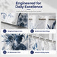 ⏳🔥LIMITED-TIME 50% OFF!⏰Waterproof Floral Shower Curtain🛁