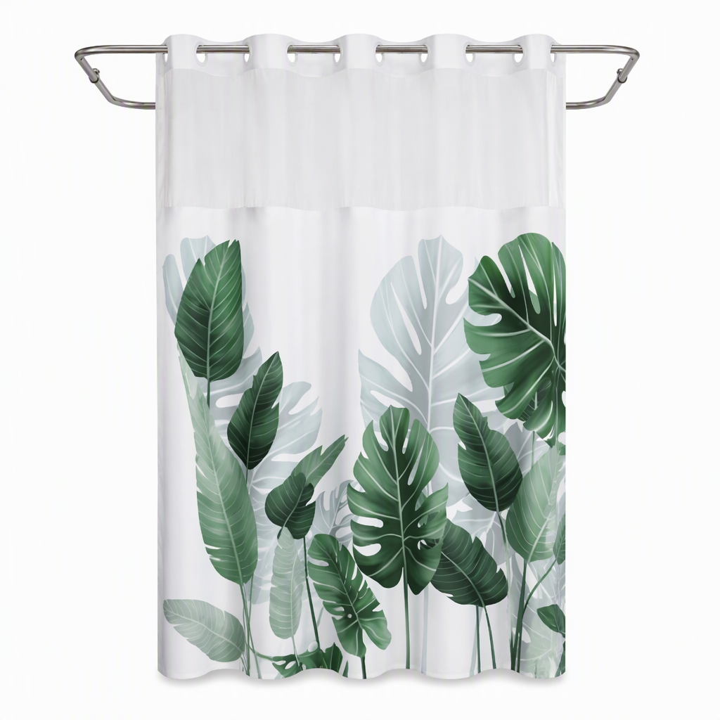 ⏳🔥LIMITED-TIME 50% OFF!⏰Waterproof Floral Shower Curtain🛁