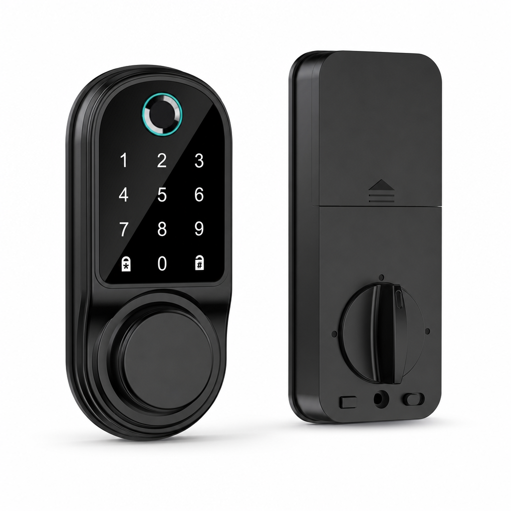 Smart Fingerprint Deadbolt Door Lock with Bluetooth Keyless Entry