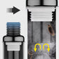 🌧️ Universal Gutter Downpipe Connector: Fits 2x3-4x5, High-Flow, Rust-Proof, No Tools