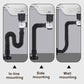 🌧️ Universal Gutter Downpipe Connector: Fits 2x3-4x5, High-Flow, Rust-Proof, No Tools