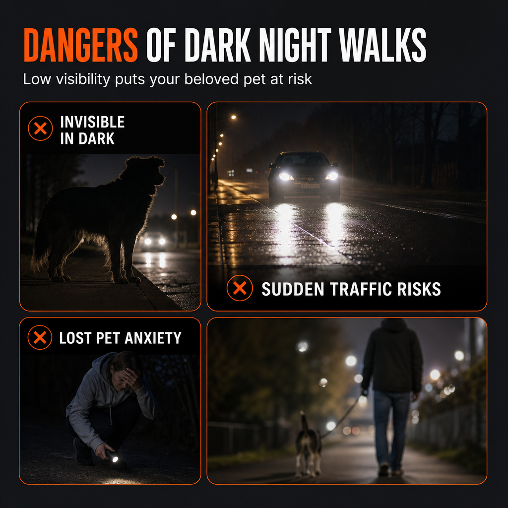 🥳2026 HOT SALE💞50K+ SOLD!✨ Adjustable LED Dog Harness Luminous Flashing Pet Chest Strap