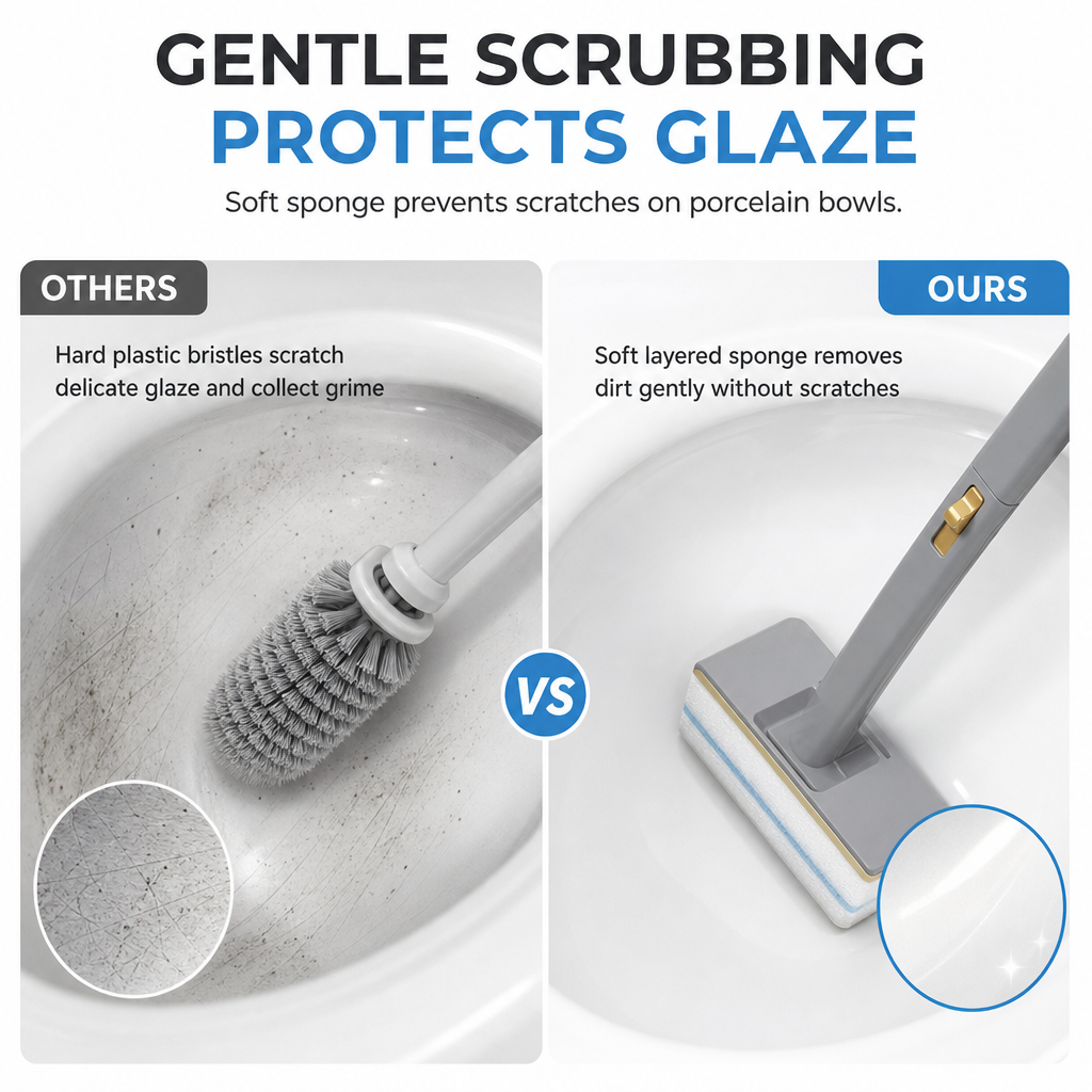 🔥50% OFF!!📢🚽 Wall-Mounted Disposable Toilet Brush Set – Dissolvable Scented Refill Heads, Keep Bathroom Cleaning Tidier & More Convenient ✨