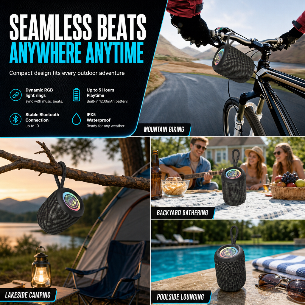 High Power Waterproof Bluetooth Speaker
