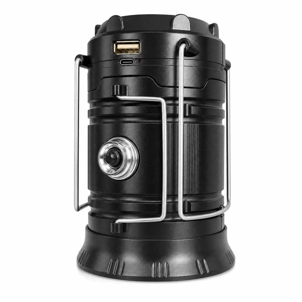 Portable Solar LED Camping Lantern for Outdoor and Emergency Use