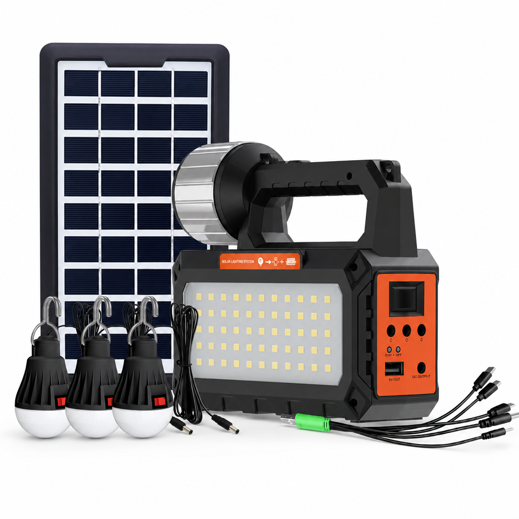 Portable Solar Emergency Radio with Bluetooth Speaker Flashlight and 5V Charging
