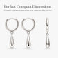 Minimalist Water Drop Circle Hoop Earrings for Women Elegant Huggie Earrings 1 Pair