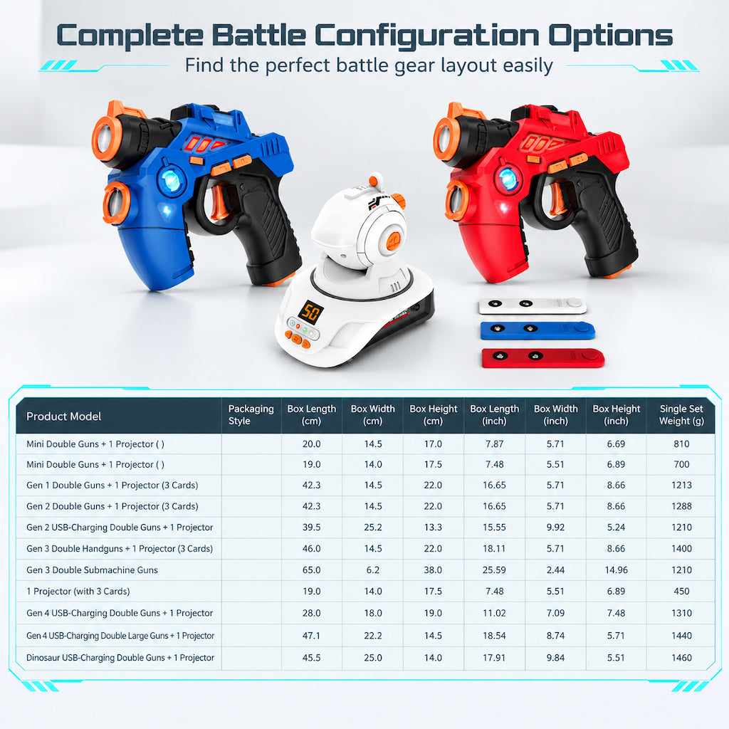 🔫 Kids Laser Tag Set – Target Projection, Team Mode, Lights & Sounds. Active Screen-Free Play! ✨🎯