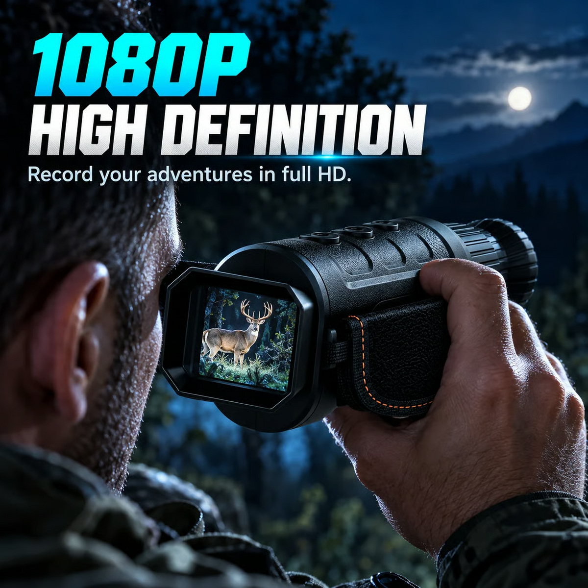 ⏳ Limited Time Discount 🔥 See In The Dark Instantly! 1080P 16X Zoom Night Vision Monocular 👁️🔭