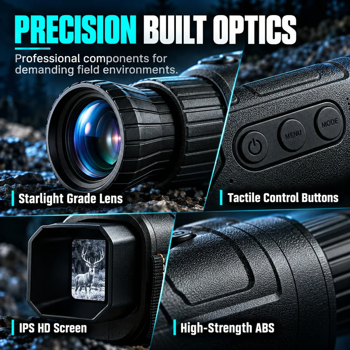 ⏳ Limited Time Discount 🔥 See In The Dark Instantly! 1080P 16X Zoom Night Vision Monocular 👁️🔭
