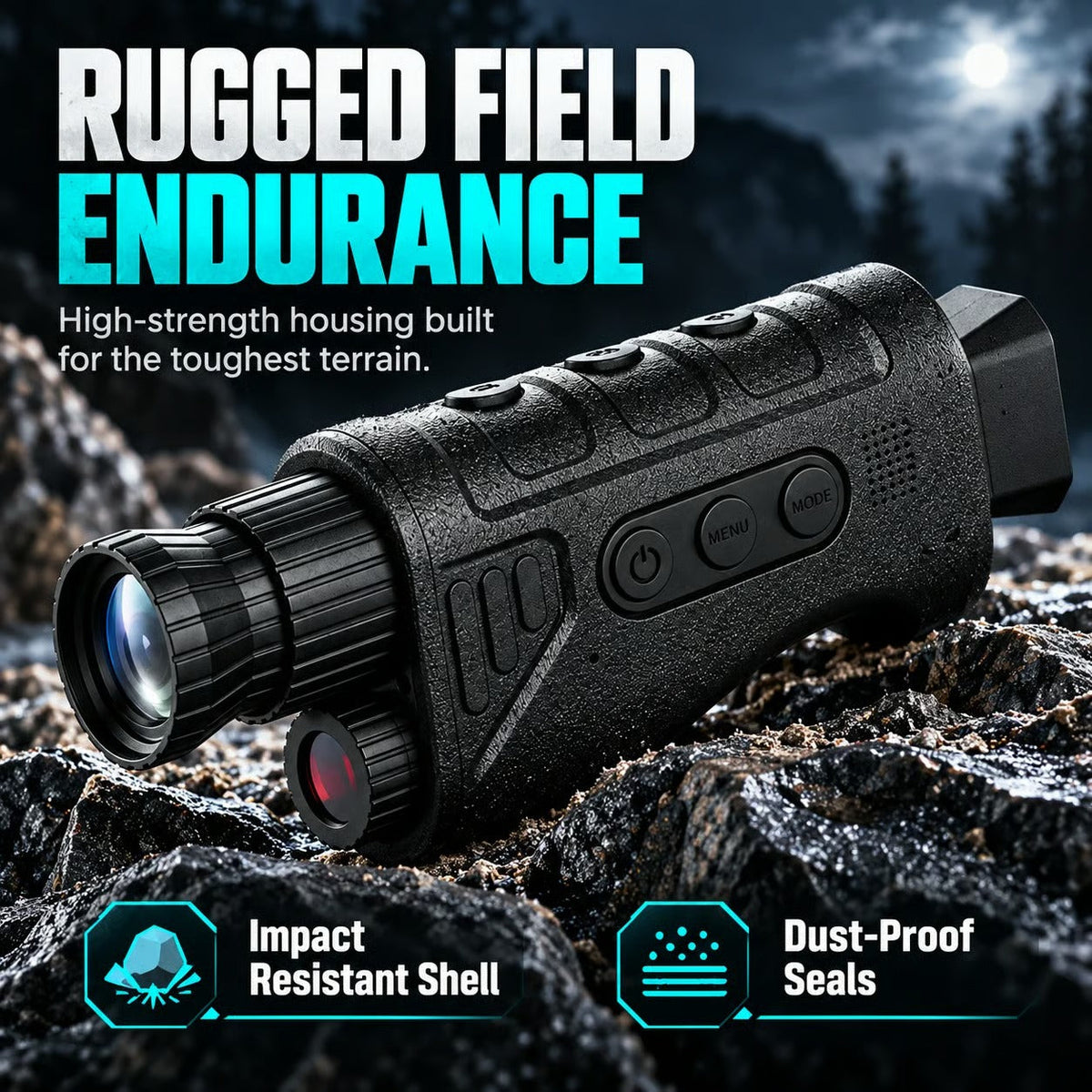 ⏳ Limited Time Discount 🔥 See In The Dark Instantly! 1080P 16X Zoom Night Vision Monocular 👁️🔭