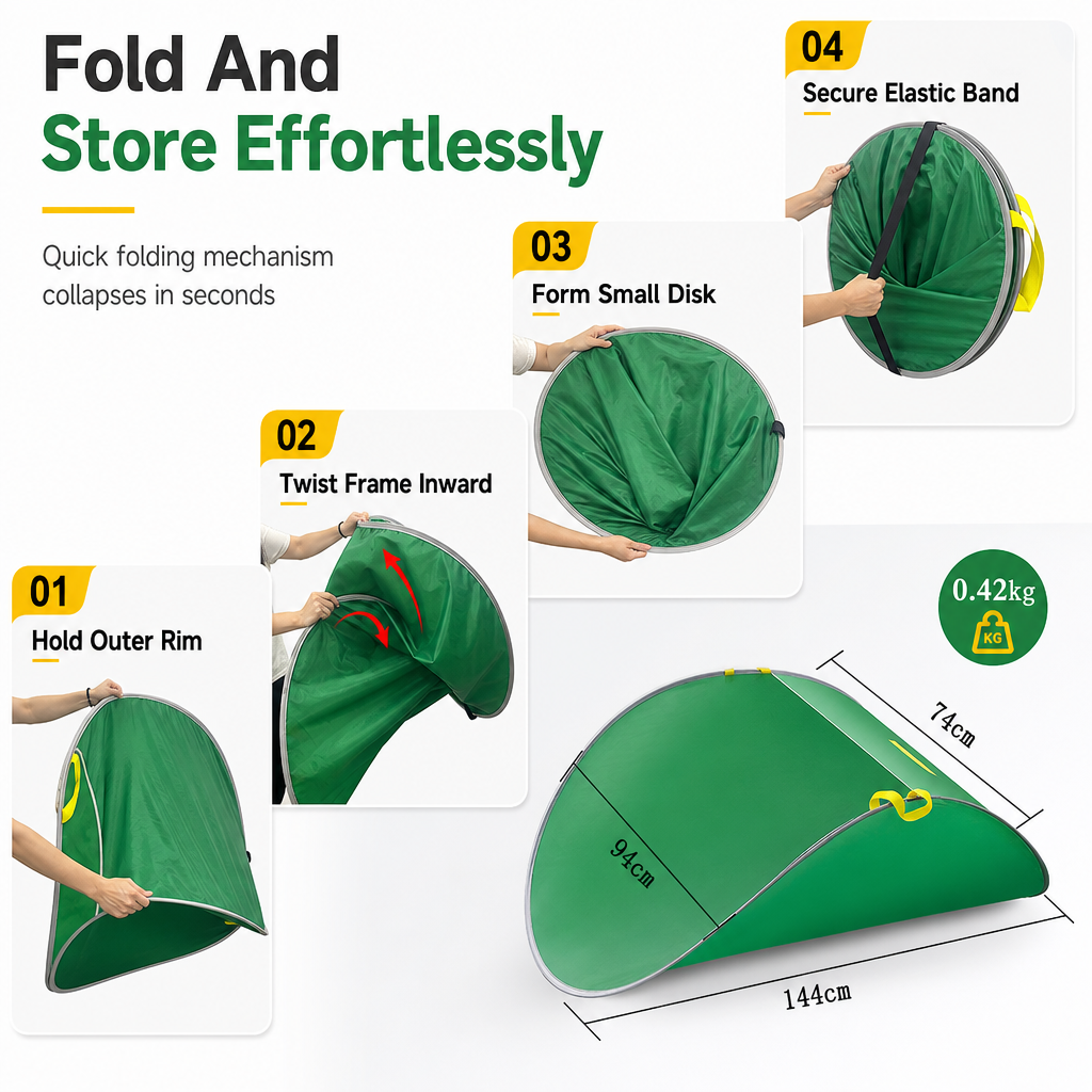 Portable Pop Up Leaf Collector and Reusable Yard Garden Waste Bag