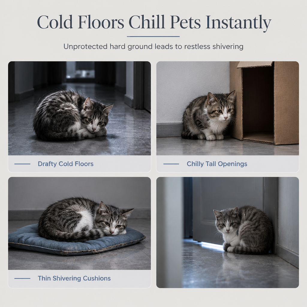 ❄️🐾Winter Warm Semi-Enclosed Pet Sleeping Bag