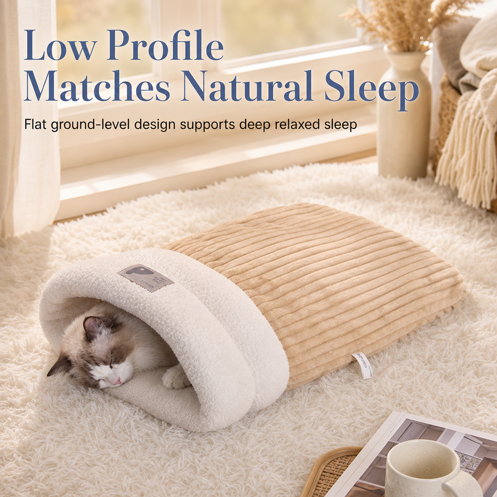 ❄️🐾Winter Warm Semi-Enclosed Pet Sleeping Bag