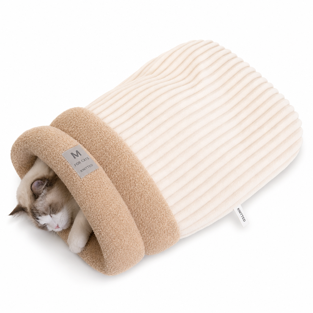 ❄️🐾Winter Warm Semi-Enclosed Pet Sleeping Bag