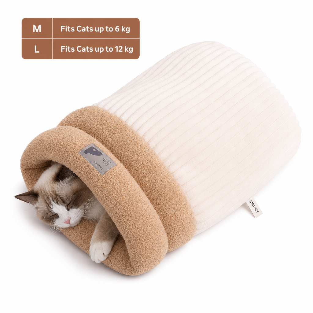 ❄️🐾Winter Warm Semi-Enclosed Pet Sleeping Bag