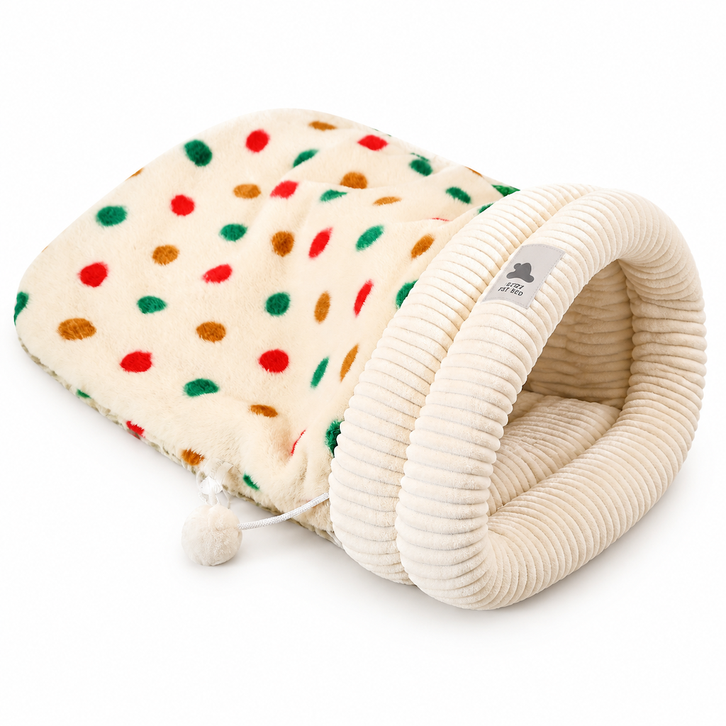 ❄️🐾Winter Warm Semi-Enclosed Pet Sleeping Bag
