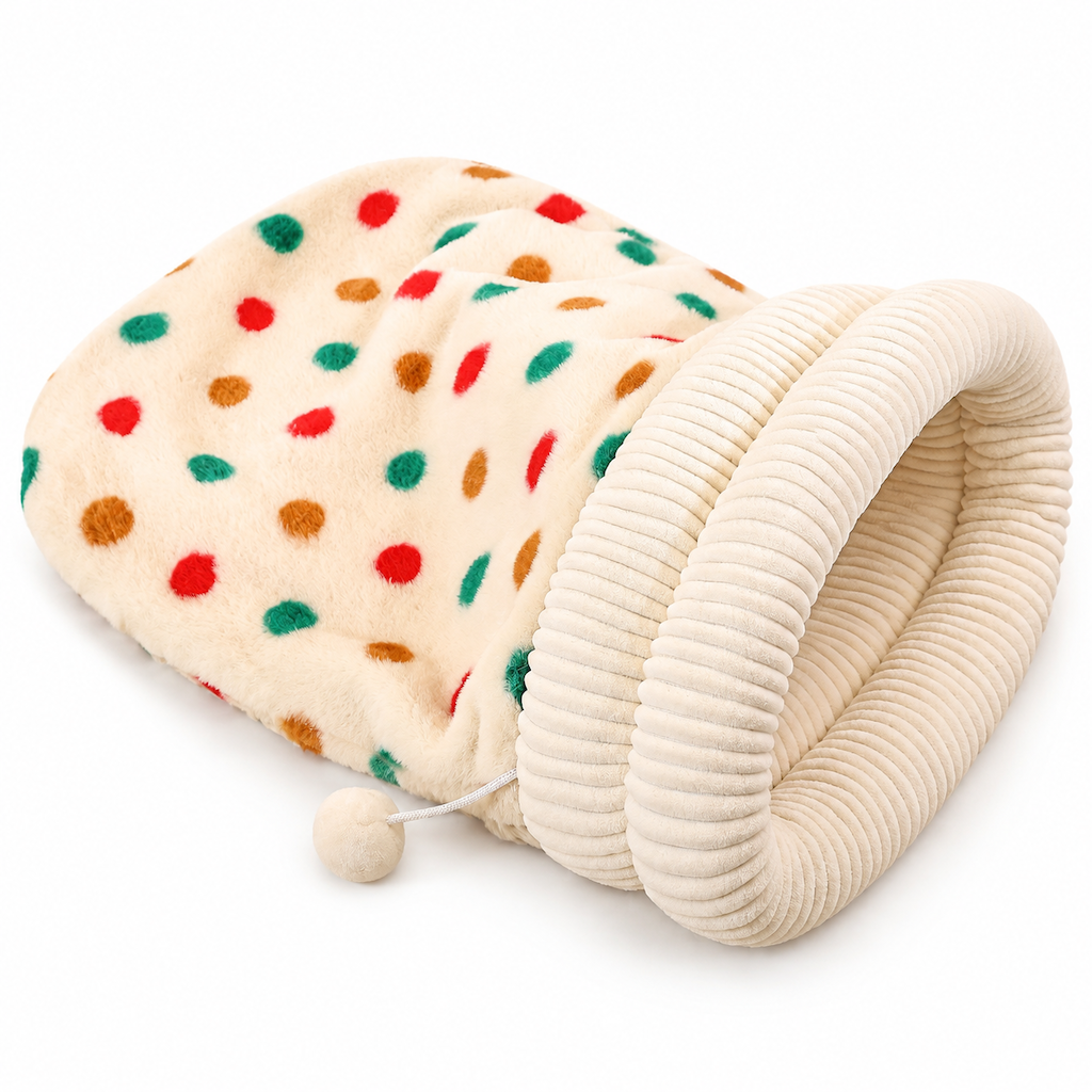 ❄️🐾Winter Warm Semi-Enclosed Pet Sleeping Bag