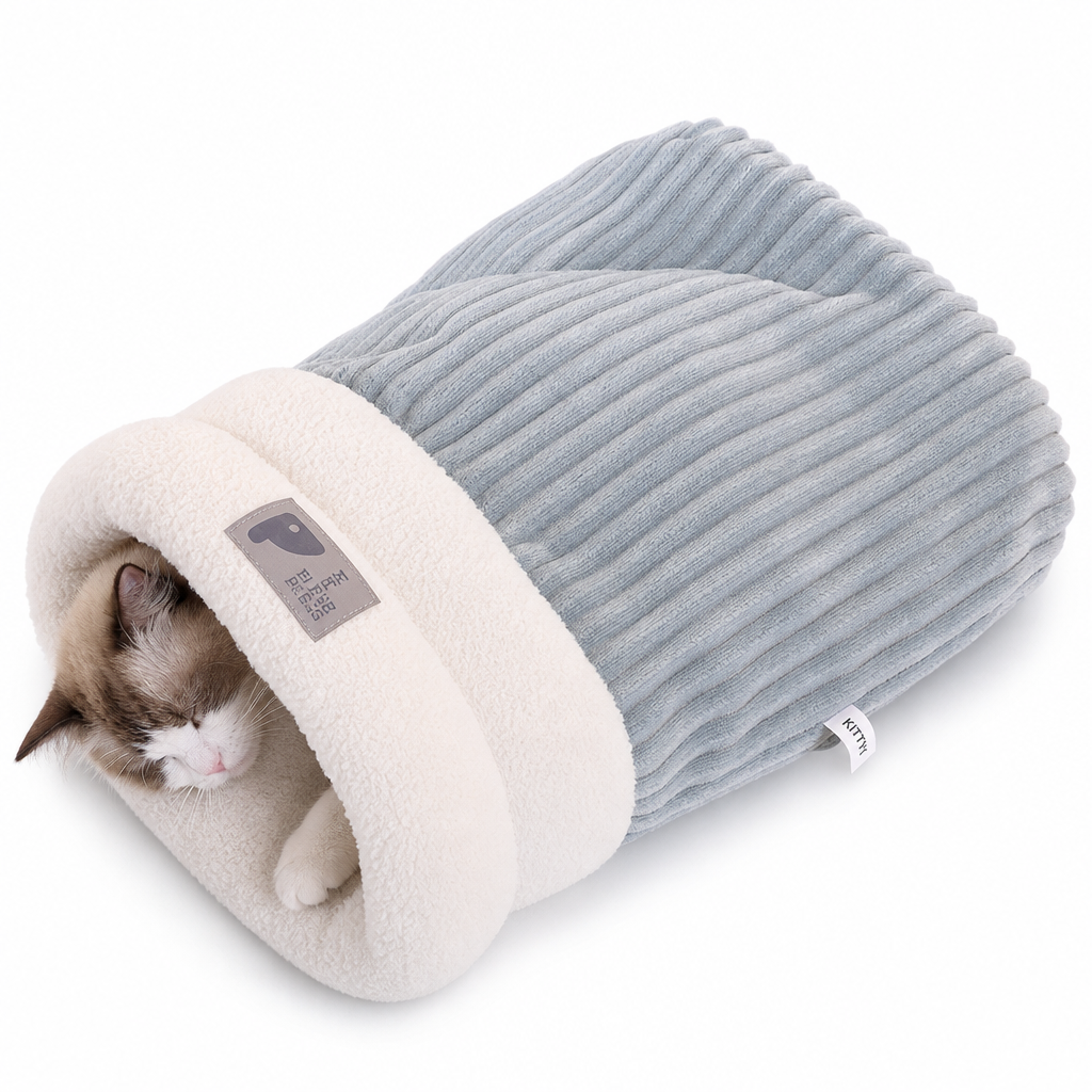 ❄️🐾Winter Warm Semi-Enclosed Pet Sleeping Bag