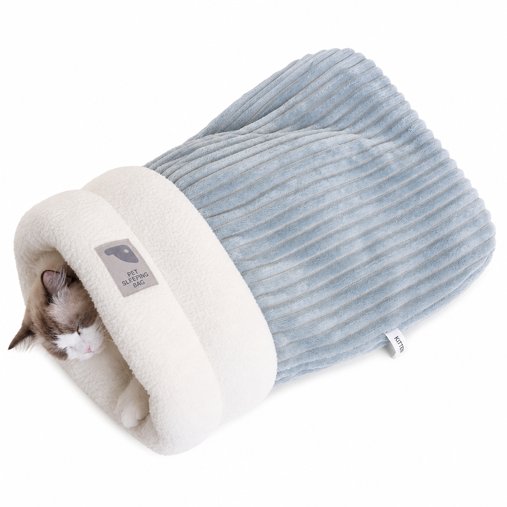 ❄️🐾Winter Warm Semi-Enclosed Pet Sleeping Bag