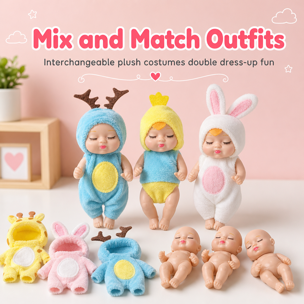 🧸 Realistic Reborn Sleeping Doll – Cute, Poseable & Portable