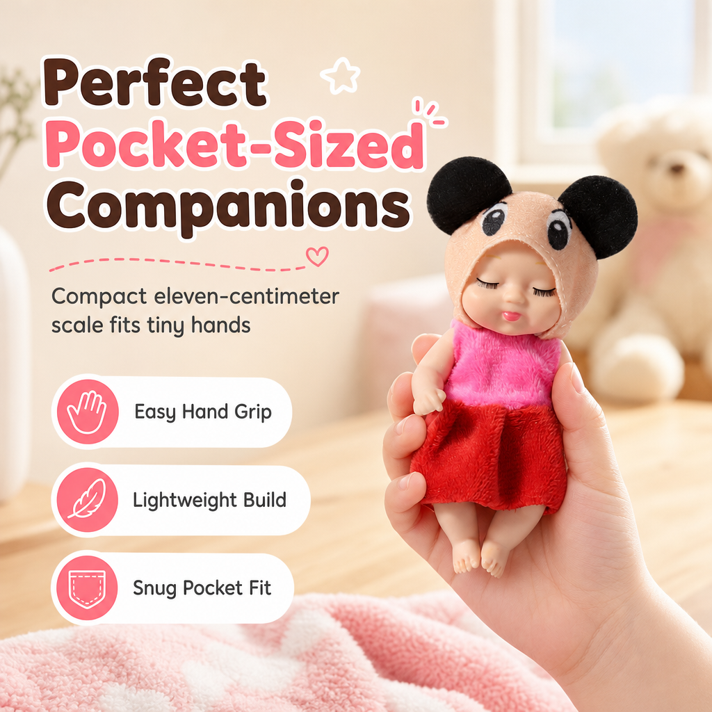 🧸 Realistic Reborn Sleeping Doll – Cute, Poseable & Portable