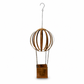 🎈 Vintage Iron Hot Air Balloon Hanging Planter: Distressed Finish, S-Hook, Garden Decor