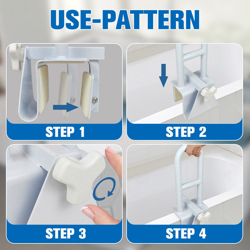 Adjustable Bathtub Safety Rail