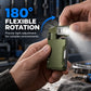 Ultra-Compact Rechargeable EDC Flashlight with 180-Degree Rotating Head