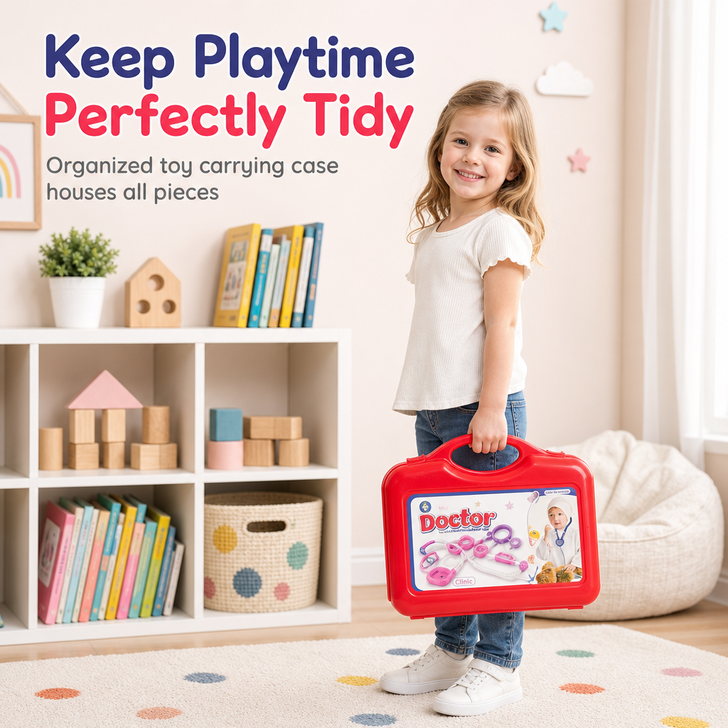 Kids Doctor Pretend Play Set with Stethoscope and Medical Accessories