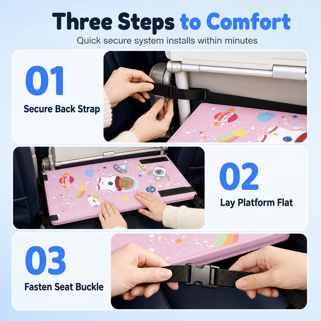 ✈️Portable Kids Airplane Travel Hammock Footrest Bed Extender for Toddlers