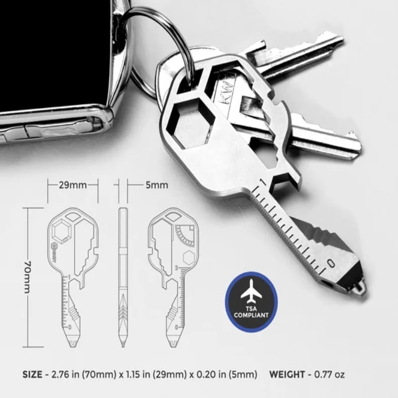 24 in 1 Key Shaped Pocket Tool