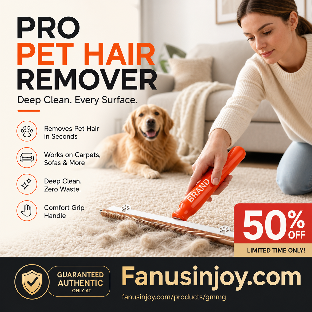 🐶 Summer Shedding? This Metal-Edge Hair Remover Lifts Embedded Fur Instantly. 50% Off. UK Stock